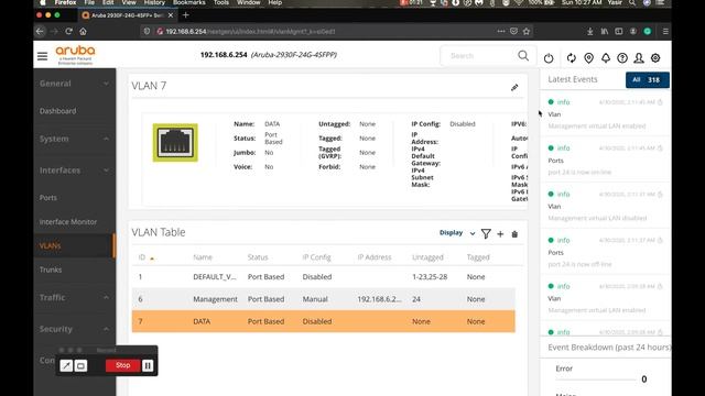 HPE Aruba Manageable Switch VLAN Configuration Procedure DIY смотреть онлайн