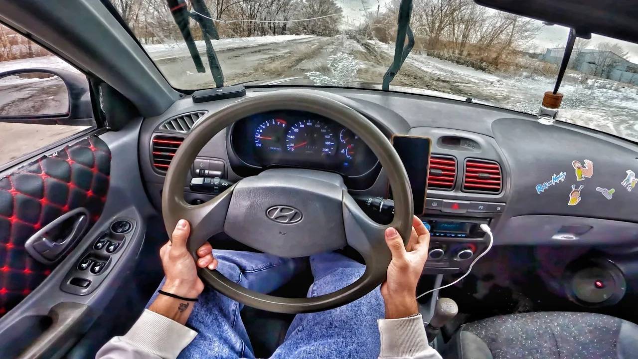 2009 Hyundai Accent 1.5 MT - ТЕСТ-ДРАЙВ ОТ ПЕРВОГО ЛИЦА смотреть онлайн