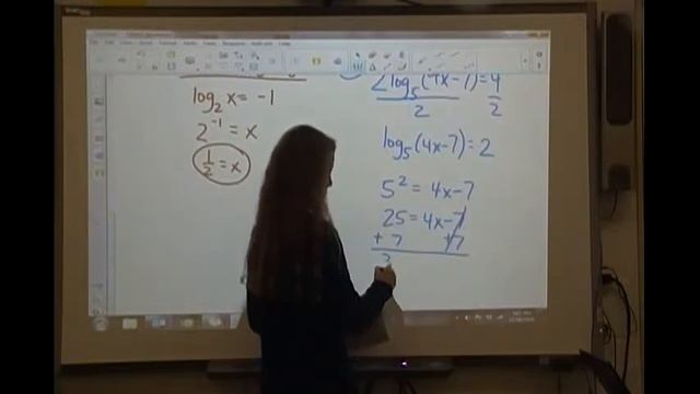 3.5b Solving Log Equations смотреть онлайн