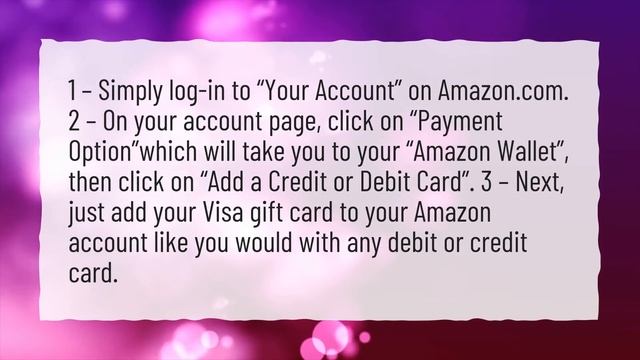 How do I use a Visa gift card online? смотреть онлайн