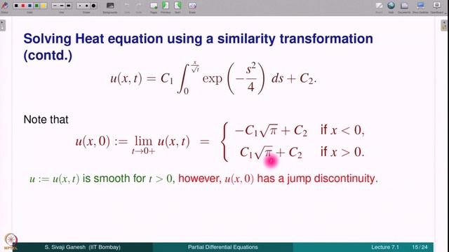 Lecture 7.1: Cauchy Problem for Heat Equation - 1 смотреть онлайн