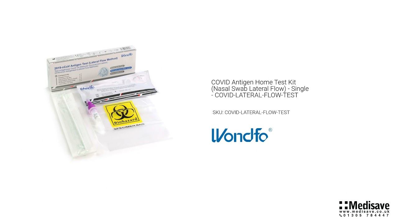COVID Antigen Home Test Kit Nasal Swab Lateral Flow - Single [SKU: COVID-LATERAL-FLOW-TEST] смотреть онлайн
