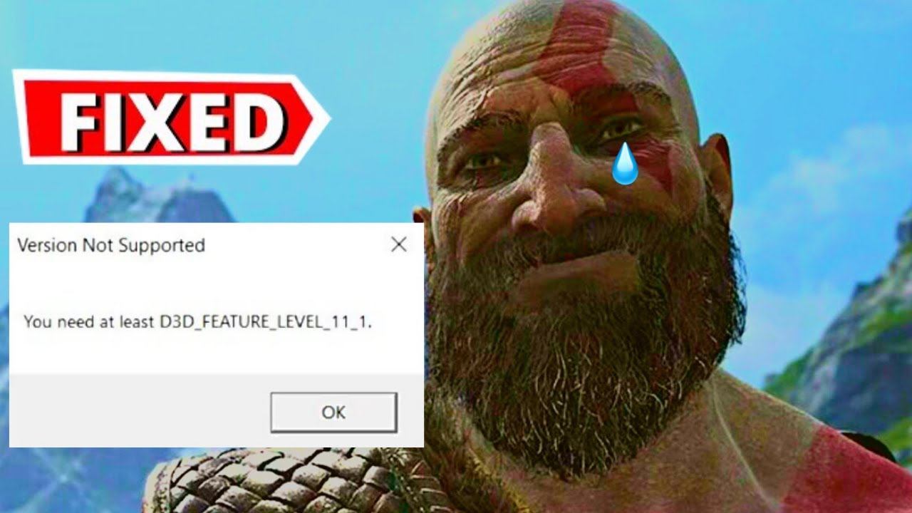 You Need At Least D3D_FEATURE_LEVEL_11_1 (How to fix easily) - God Of War смотреть онлайн