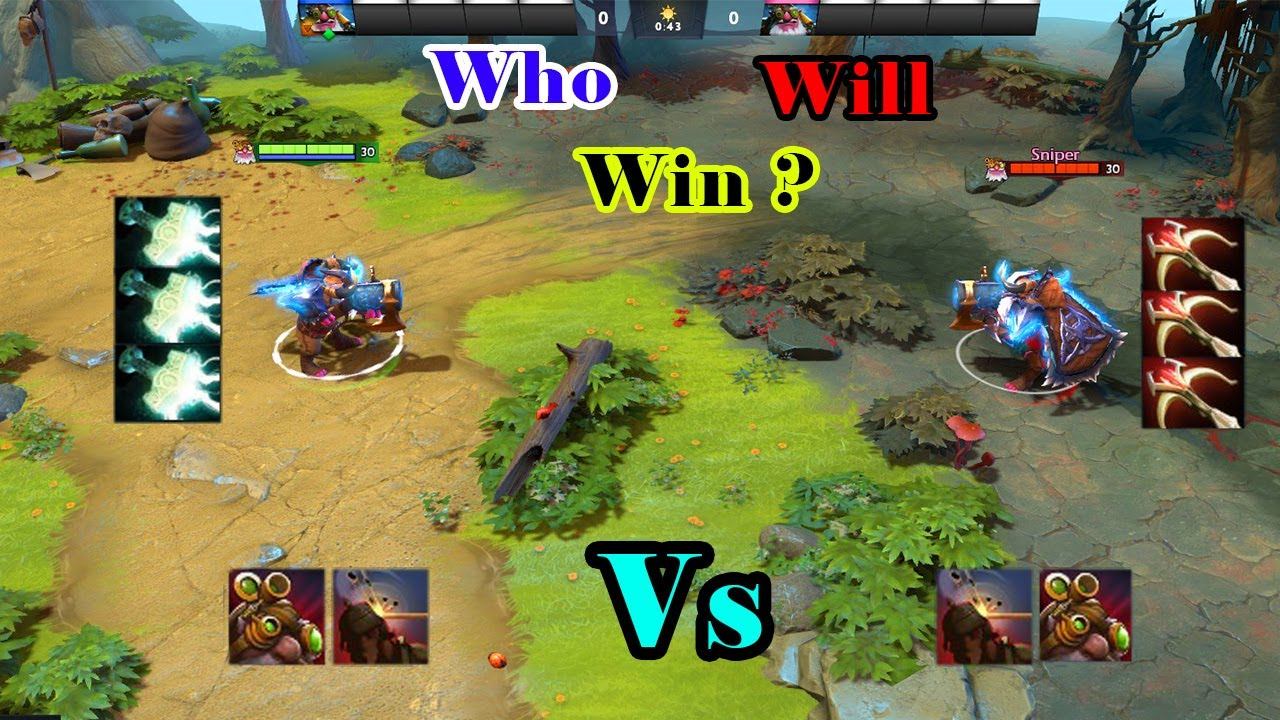 [Dota 2] | [SNIPER vs SNIPER] | [Lv30, 6x Deadlus vs 6x Mjollnir], Who will win? смотреть онлайн