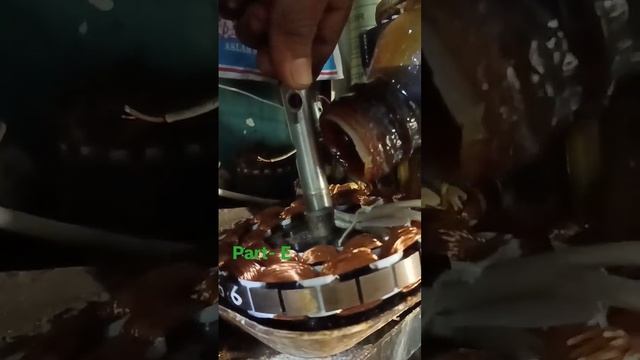 Ceiling fan winding lead work and varnish part- E смотреть онлайн