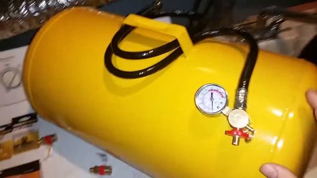Adding an 11 gal. expansion tank to my HF compressor PT.1