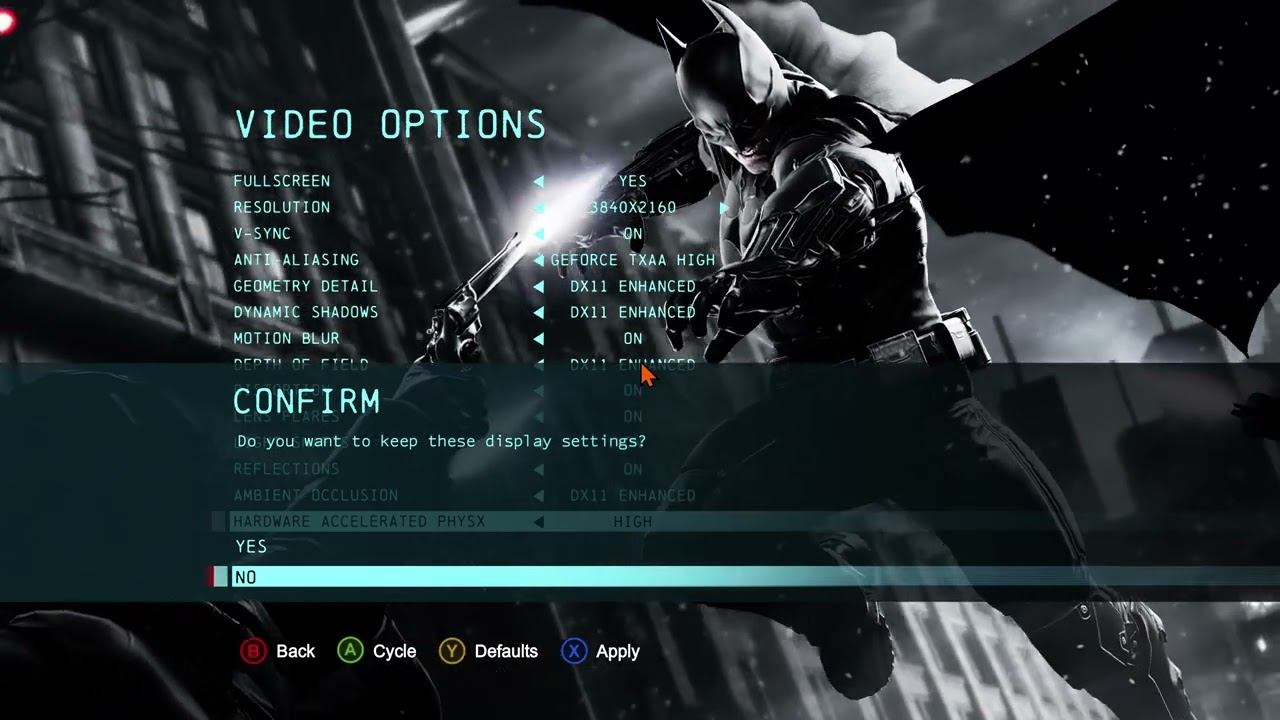 Batman: Arkham Origins - Change Display Settings смотреть онлайн