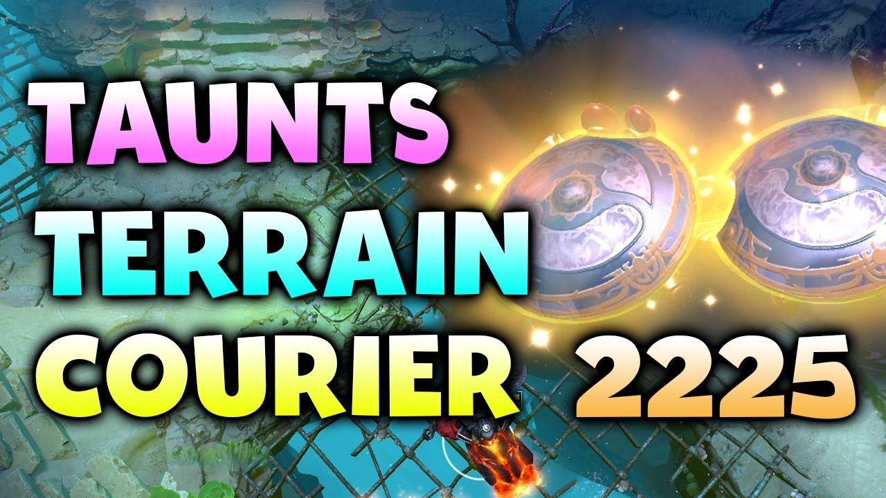 New TAUNTS - NEW Terrain! - LVL 2225 Courier TI7 DOTA 2 смотреть онлайн