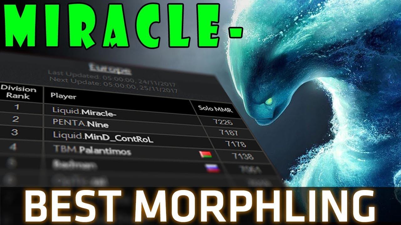 Best Morphling Carry Team 7.07c by Miracle- RANK TOP 1 EUROPE смотреть онлайн
