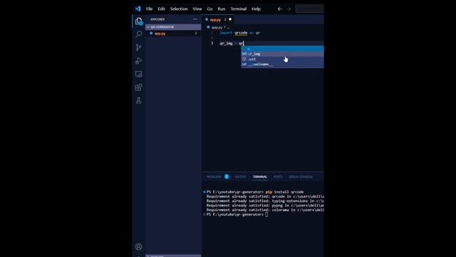Generate QR code using Python in 3 lines of code | QR code generator смотреть онлайн