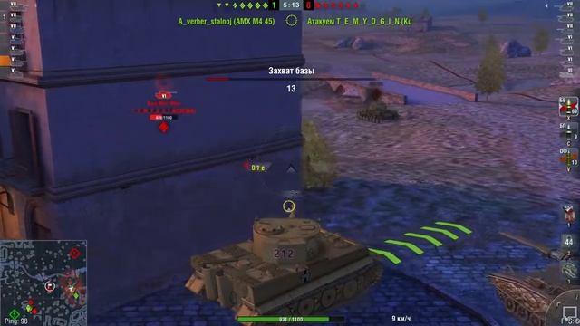 WoT Blitz #10 бой на Kuro Mori Mine (Блиц на ПК) смотреть онлайн