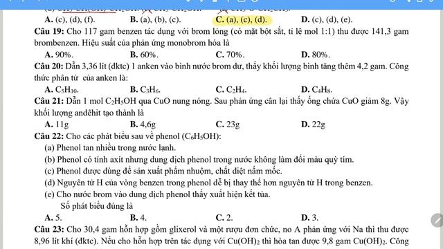 HÓA 11. BỘ ĐỀ THI THỬ HK2 (ĐỀ 3) смотреть онлайн