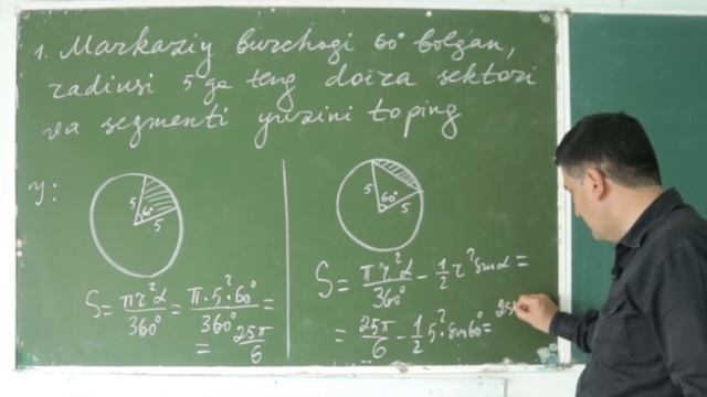 15. Doira Bo'laklari Yuzi. Geometriya 9 Sinf