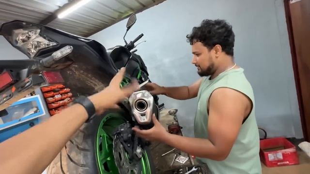 Apne Z900 pe Loudest Exhaust Fitt Kar diya 🔥 || смотреть онлайн
