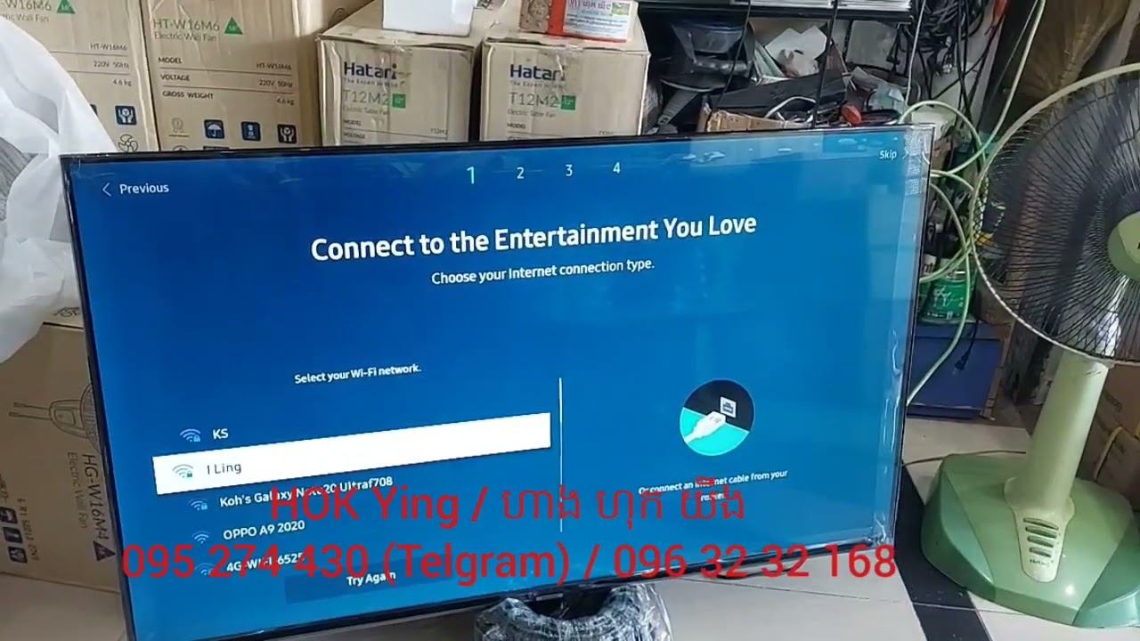 របៀប Setup ទូរទស្សន៍ Samsung សេរី AU7002 / How to Setup Samsung 4K UHD TV series AU7002 смотреть онлайн