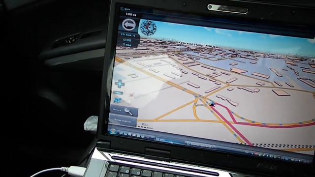 GPS навигатор на ноутбуке. смотреть онлайн