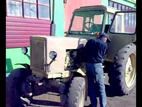 How to start a russian MTZ tractor смотреть онлайн