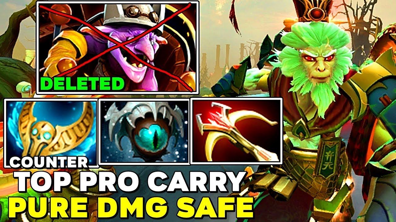 TOP PRO CARRY [ Monkey King ] Monster Hero - Pure DMG Safe vs Offlane Counter Dota 2 смотреть онлайн