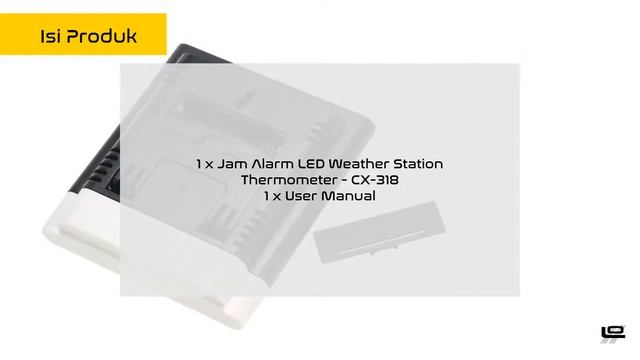 Sinotimer Jam Alarm LED Weather Station Thermometer - CX-318 смотреть онлайн