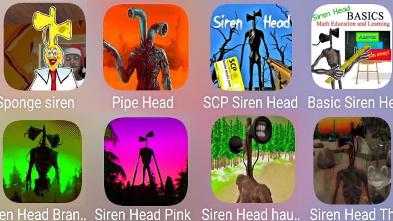 SCP Siren Head,Siren Head Branny,Siren Head Granny,Siren Head Haunted,Basic Siren Head,Pipe Head смотреть онлайн