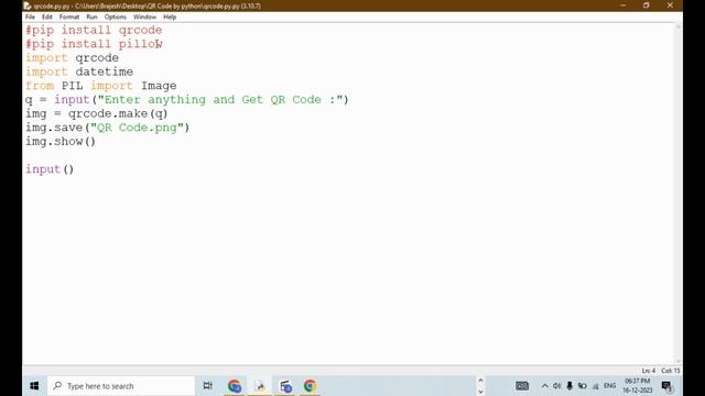 How to generate QR Code in Python#CodeWithRajat#3 смотреть онлайн