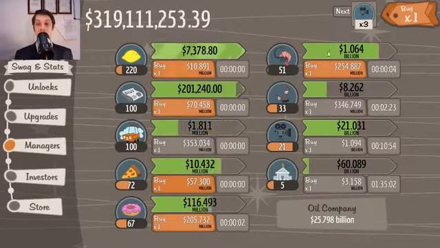 AdVenture Capitalist. 7. Ускорение х10 смотреть онлайн
