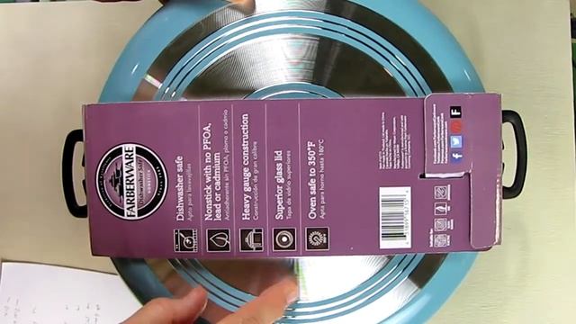 EXCELLENT QUALITY Farberware 10.5 quart Nonstick Aluminum Covered Stockpot - Aqua REVIEW смотреть онлайн