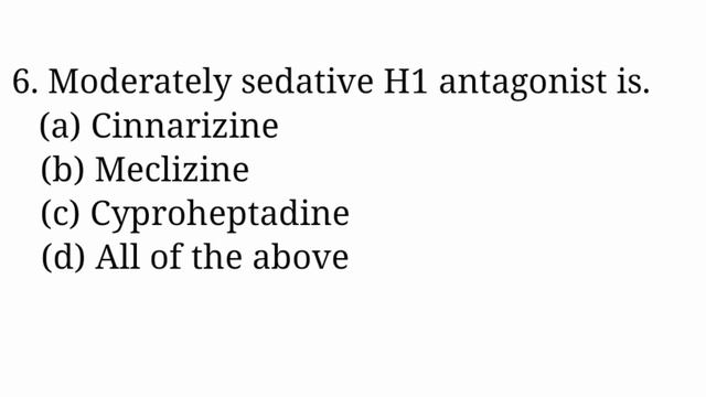 mcqs on antihistamine drugs/GPAT/B. Pharmacy/ Govt. exam important MCQs смотреть онлайн