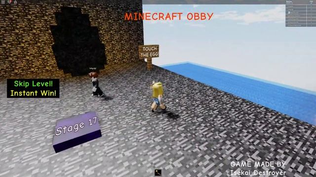РОБЛОКС! ♂️♀️ Скоростное (4мин) Прохождение Майнкрафт ОББИ - Roblox Speedrun Minecraft Obby смотреть онлайн