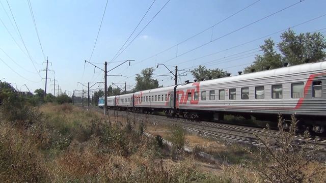 Электровоз ЭП1М-611 с поездом №252 Барнаул — Адлер смотреть онлайн