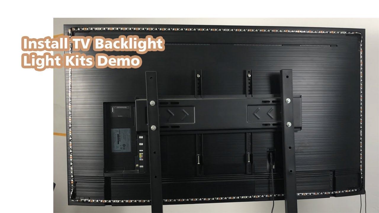 How to Install TV Backlight Strip Kits | HDMI Sync Box Installation Demo смотреть онлайн