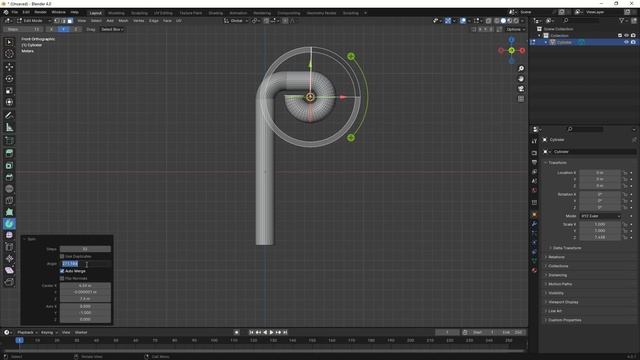 How To Use Spin Tool in Blender | Beginner Blender Tutorial смотреть онлайн