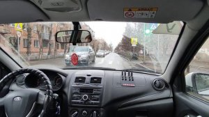 Красноярск поворот налево на нерегулируемом перекрёстке Кутузова - Маяковского