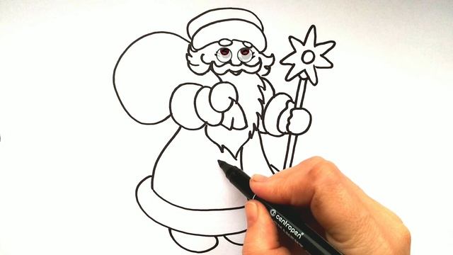 Как нарисовать ДЕДА МОРОЗА / Мультик раскраска ДЕД МОРОЗ / Нарисуй Ка смотреть онлайн
