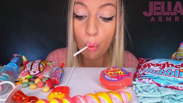 ASMR EATING LOLLIPOP, MIX CANDY, CHUPA CHUPS, SOUR SPRAY, CHEWING GUM 막대사탕 사탕 (SWEET FOOD) MUKBANG먹 смотреть онлайн