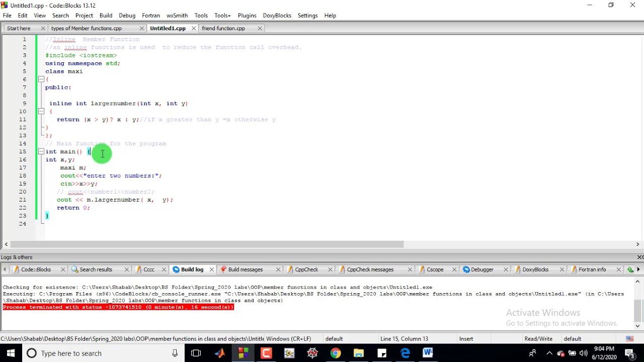 Inline Member Function in C++ смотреть онлайн
