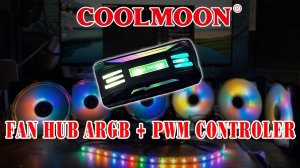 Fan Hub COOLMOON PA-1 ARGB + PWM Controller