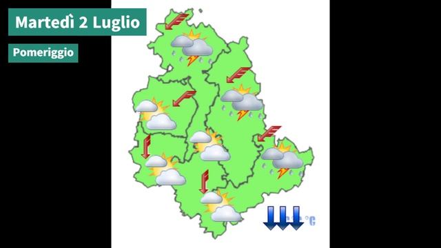 Il tempo previsto per la giornata di domani martedì 2 luglio 2024 смотреть онлайн