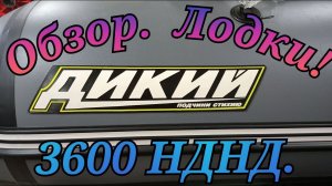 Обзор Лодки Дикий 3600 НДНД !!!