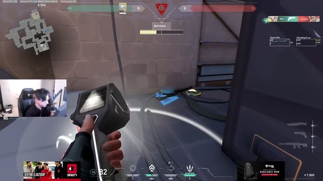 TenZ uses "HELICOPTER SPRAY" to clutch the round in RADIANT... смотреть онлайн