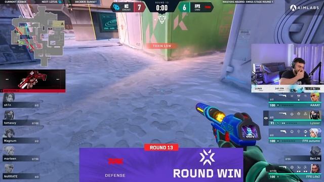 Valorant streamers reacts to FPX Berlin's crazy 3k against KC смотреть онлайн