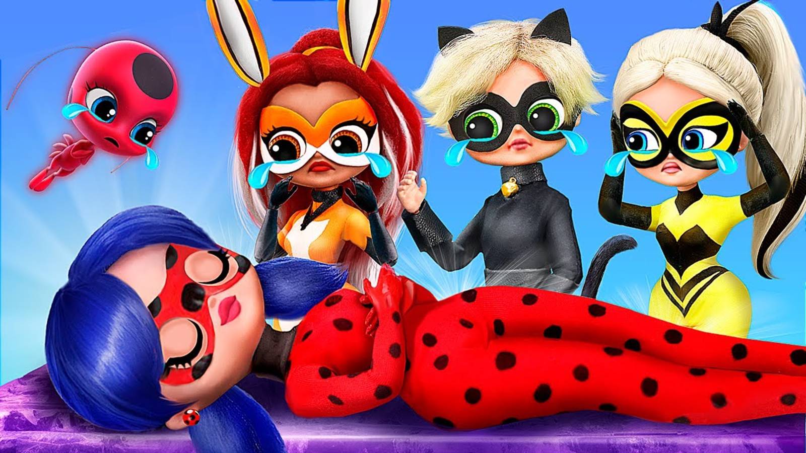 Леди Баг нужна помощь! 31 лайфхак для кукол ЛОЛ смотреть онлайн