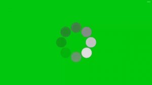 футаж загрузки на зелёном фоне