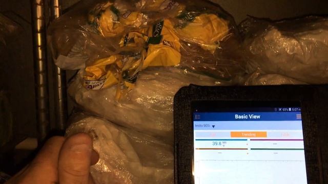 Testo 905i Demo in a Walk in cooler. Trending Graph. смотреть онлайн