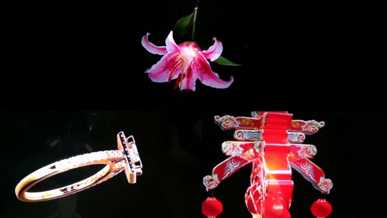 3D Holographic Projector Display Fan LED Hologram Player Lamp смотреть онлайн
