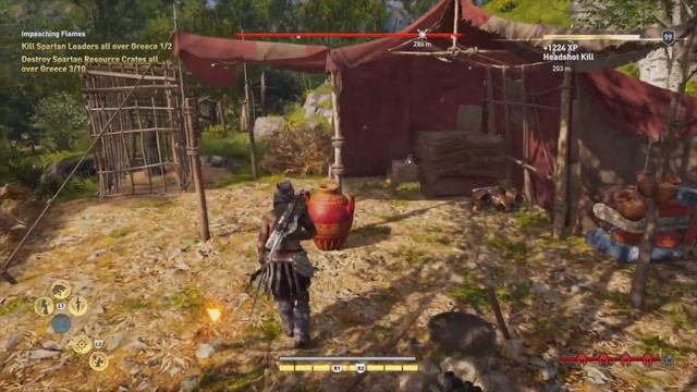 Assassin's Creed Odyssey - Kill Spartans, "Impeaching Flames" - SUPER EASY! смотреть онлайн