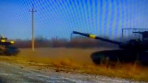 Донецк 25 12 2014  Украина. Колонна танков Украинской армии в зоне АТО.