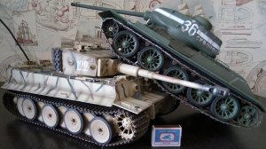 Огромные танки на радиоуправлении Т-34-85 и Тигр
