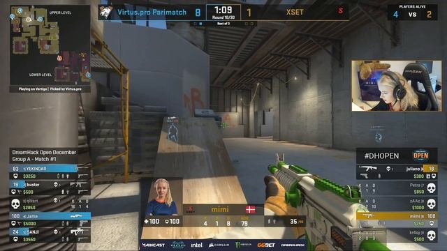 ГРУППА A. VIRTUS.PRO vs XSET. MAP-2 VERTIGO. DREAMHACK OPEN DECEMBER 2020 смотреть онлайн