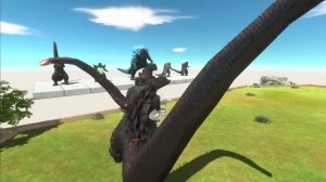 Evolution of Godzilla fighting itself - Animal Revolt Battle Simulator